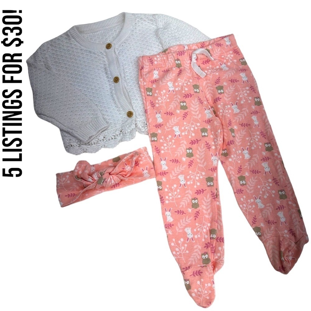 Baby Girl 3 piece Matching Outfit 6-9 Months